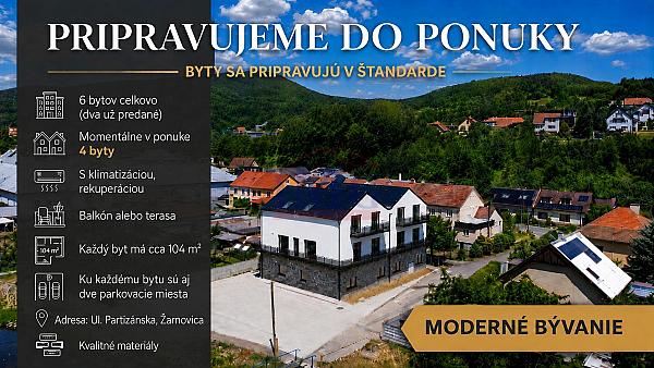 Nové byty v meste Žarnovica (ul. Partizánska)