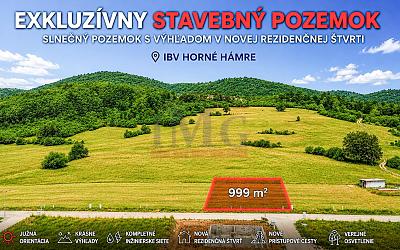 Prémiový stavebný pozemok v obci Horné Hámre (Žarnovica)